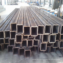 China supply Q195 low carbon black steel hot dip galvanized coating square tube/rectangular hollow tubular steel pipe